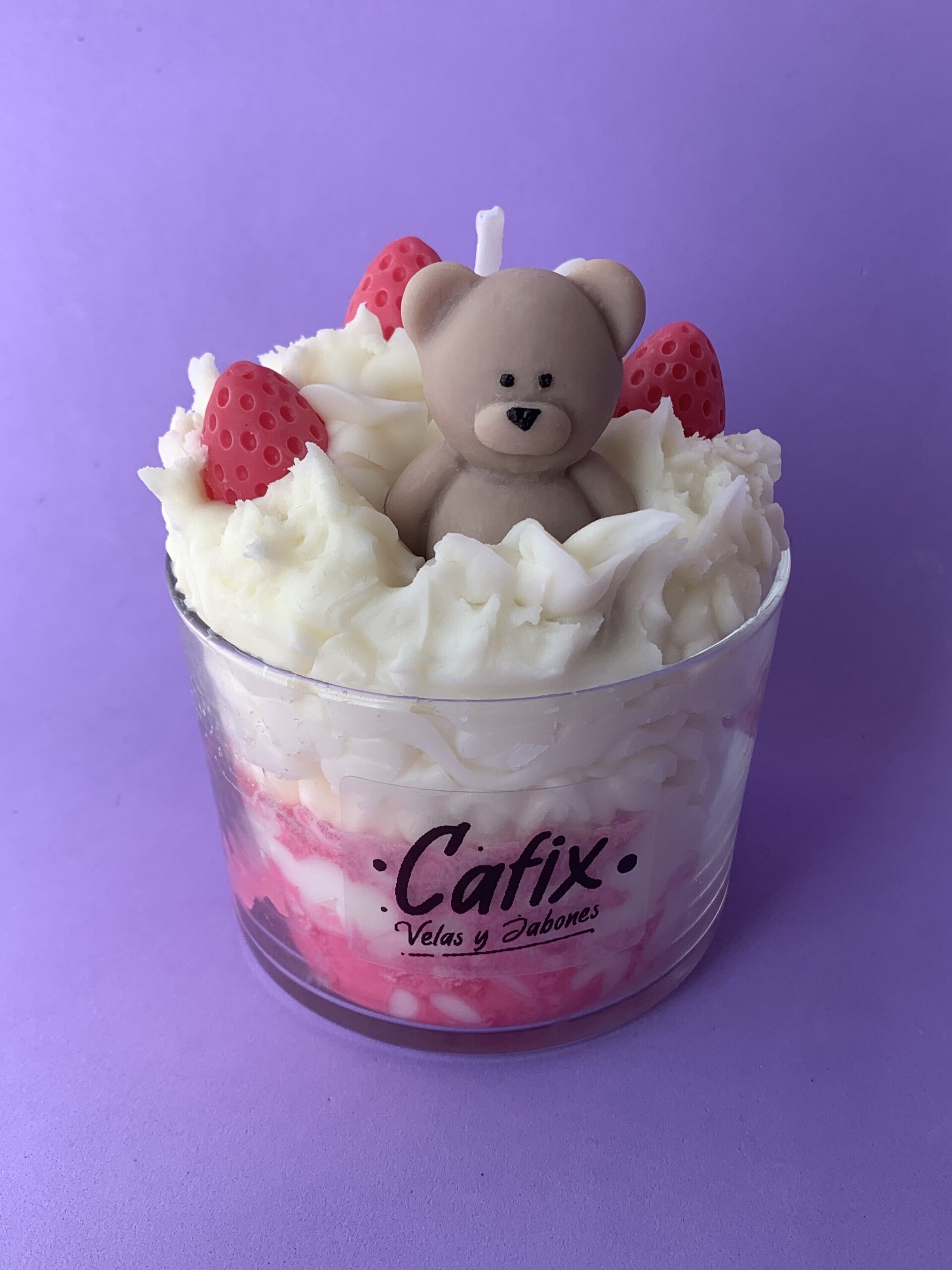 Vela oso con fresas - 3