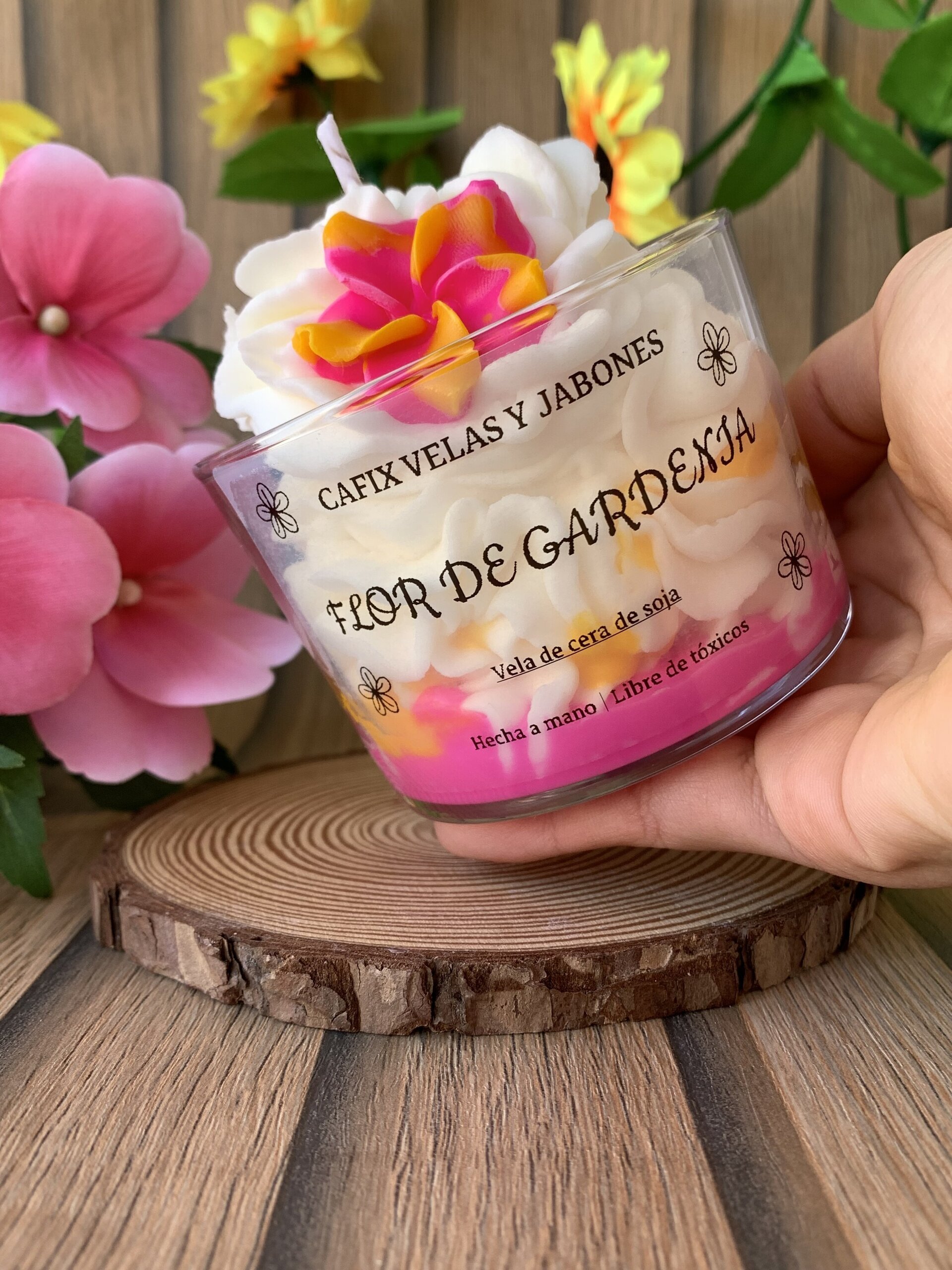 Vela flor de gardenia - 3